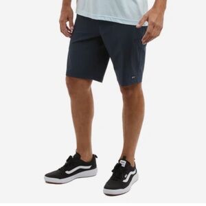 Pelagic Men Sz 38 Mako Hybrid Shorts 20" Dark Navy Chino Shorts